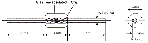 선형 PTC 서미스터 실리콘 온도 감지기