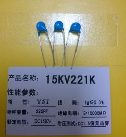 Y5T 15KV101K 15KV 탄소 필름 저항기 100pf 세라믹 커패시터 고전압