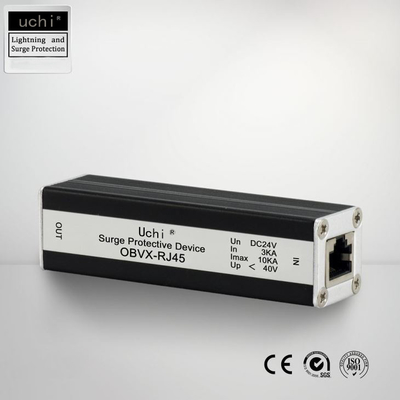 Imax 300mA CCTV 서지 차단 장치, RJ45 네트워크 낙뢰 보호