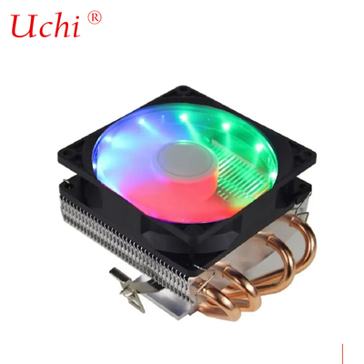 4 열 파이프 푸시 다운 타입 CPU 냉각기 알루미늄 히트 싱크 CPU 냉각기