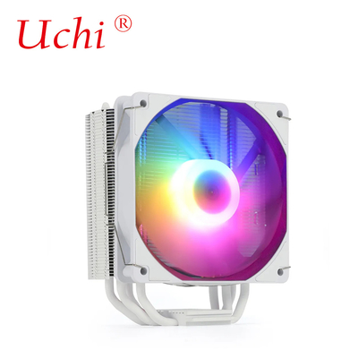 220W 화이트 RGB ARGB CPU 냉각기 팬 6 개의 히트 파이프 컴퓨터 서버 프로세서 Lga1151 1155 1366 1700 2011 AMD FM AM3 AM4 AM5