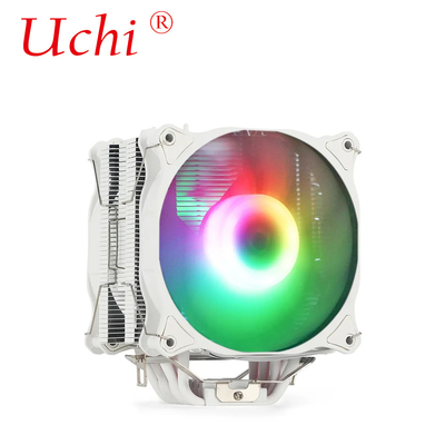 220W 화이트 RGB ARGB CPU 냉각기 팬 6 개의 히트 파이프 컴퓨터 서버 프로세서 Lga1151 1155 1366 1700 2011 AMD FM AM3 AM4 AM5