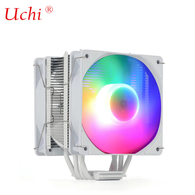 220W 화이트 RGB ARGB CPU 냉각기 팬 6 개의 히트 파이프 컴퓨터 서버 프로세서 Lga1151 1155 1366 1700 2011 AMD FM AM3 AM4 AM5