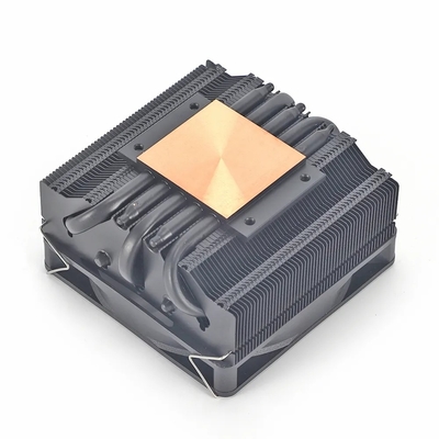 히트파이프 라디에이터 I3 I5 I7 I9 Lga775 1150 1151 1155 1156 1700 1366 2011 AMD AM4 AM5 유니버설 수평 CPU 냉각기 팬 검은색
