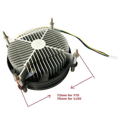 인텔 92mm 시일런트 팬 Lga I5 I7 CPU 냉각기 PC 프로세서 냉각 장비
