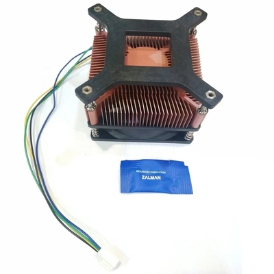 구리 판 히트 싱크 히트 디시피케이션 그레이스 TDP 60W Cpu 냉각기 팬 침묵 Pwm 3 핀 4 핀 I3 I5 인텔 Lga775 1150 1151