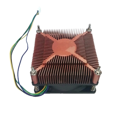 구리 판 히트 싱크 히트 디시피케이션 그레이스 TDP 60W Cpu 냉각기 팬 침묵 Pwm 3 핀 4 핀 I3 I5 인텔 Lga775 1150 1151