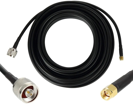 RG58 SMA 남성에서 TNC 남성 낮은 손실 50Ohm RF 동축 케이블 어댑터 무선 LAN 장치에 대한 TNC에서 SMA 확장 케이블