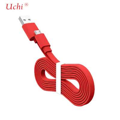 USB 3A 타입 C 케이블 충전기 PVC 평면 노들 모양 타입 모바일 휴대 전화 충전용 케이블