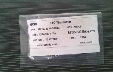 Radial Leaded Epoxy Resin Coated 10K NTC Thermistor For Measuring Temperature