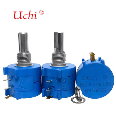 3590 멀티턴 와이어 권선 정밀 회전 전위차계 10k Ohm 5% 2w