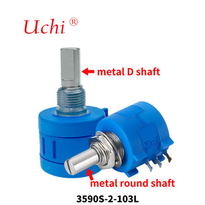 3590 멀티턴 와이어 권선 정밀 회전 전위차계 10k Ohm 5% 2w