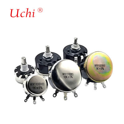 WX111 단일 회전 권선형 전위차계 가변 저항 1w 정밀 회전 전위차계