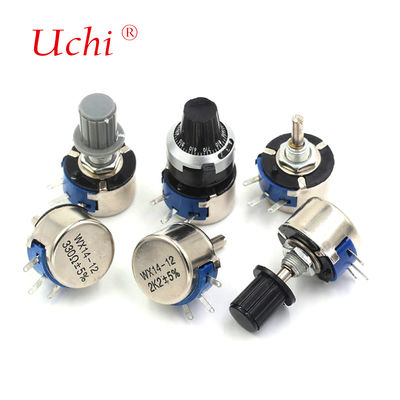 WX14-12 3w 단일 회전 권선 Rv12mm 로터리 가변저항