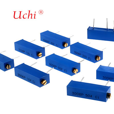 3006P 205 금속 세라믹 미세 조정 전위차계, 2m 옴, 노브 포함, 정밀 멀티턴 가변 저항