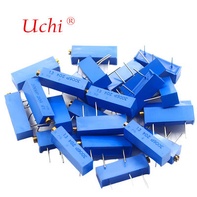 3006P 205 금속 세라믹 미세 조정 전위차계, 2m 옴, 노브 포함, 정밀 멀티턴 가변 저항