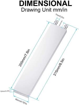 은색 열 흡수 헤드가 있는 액체 냉각수 라디에이터 시스템