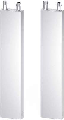 은색 열 흡수 헤드가 있는 액체 냉각수 라디에이터 시스템