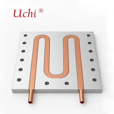 CNC 가공 물 냉각판 액체 냉각 블록 PSU 튜브 히트 싱크,유체 냉각판