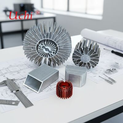 30W 튜브형 방열판  양극 산화 스키브 방열판