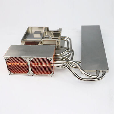 지퍼 핀 솔더링 알루미늄 구리 라디에이터 열 파이프와 함께 히트 싱크