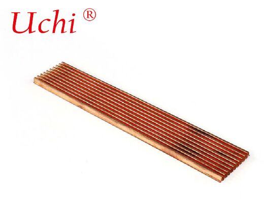 구리 접힌 지느러미 온도 싱크 는 구리 즈의 우수한 열 전도성 을 활용 한다