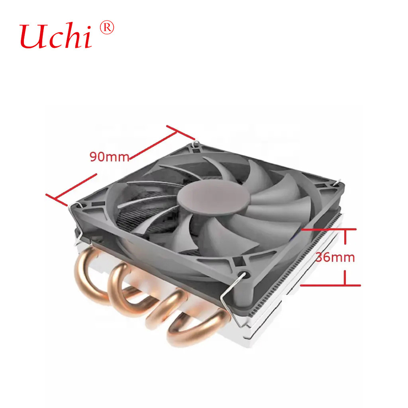 사용자 정의 ODM 슈퍼 얇은 CPU 냉각기 36mm 두께 높이 AMD AM4 AM3 FM2 1200 115X 1700 1366 히트 싱크 팬 1U 서버 라디에이터