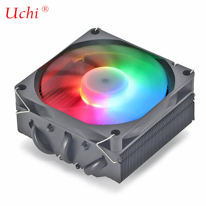 히트파이프 라디에이터 I3 I5 I7 I9 Lga775 1150 1151 1155 1156 1700 1366 2011 AMD AM4 AM5 유니버설 수평 CPU 냉각기 팬 검은색