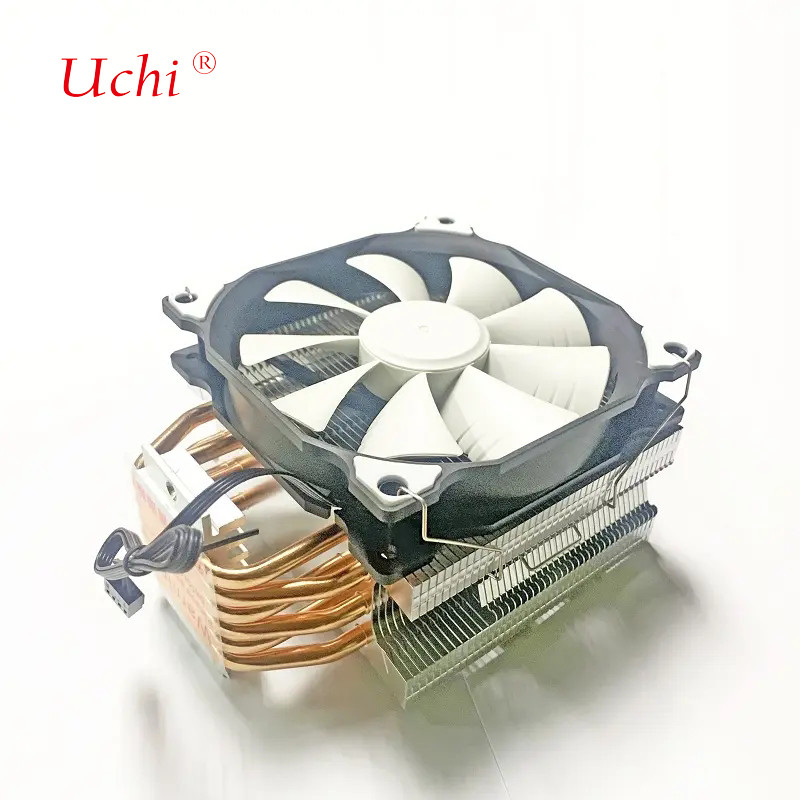 유니버설 6mm 구리 히트 파이프 CPU 냉각기 팬
