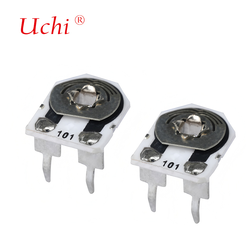 W206 단일 회전 포텐쇼미터 금속 유리 유약 트리머 포텐쇼미터 0.25와트 프리셋 포텐쇼미터