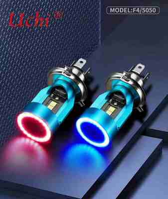 F4 오토바이 색상 변경 LED 라이트 스트립 앵글 아이 LED 헤드램프