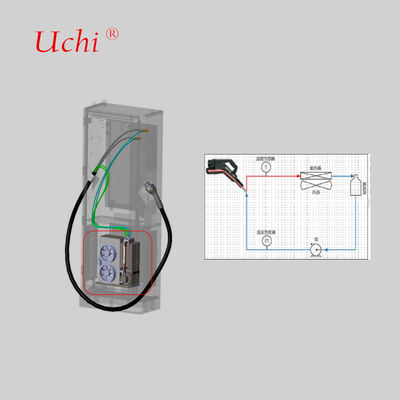 충전 커넥터의 액체 냉각 시스템은 충전 건의 열 관리를 위해 사용됩니다.