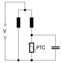 PTC 서미스터 모터 시동기 단일 위상 AC 모터를 위한 간단한 시동기 회로